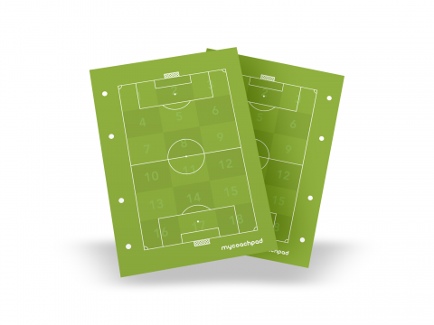 Football Full Page Numbered Pitch