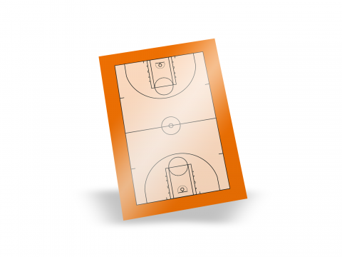 Basketball Magnet Sticker